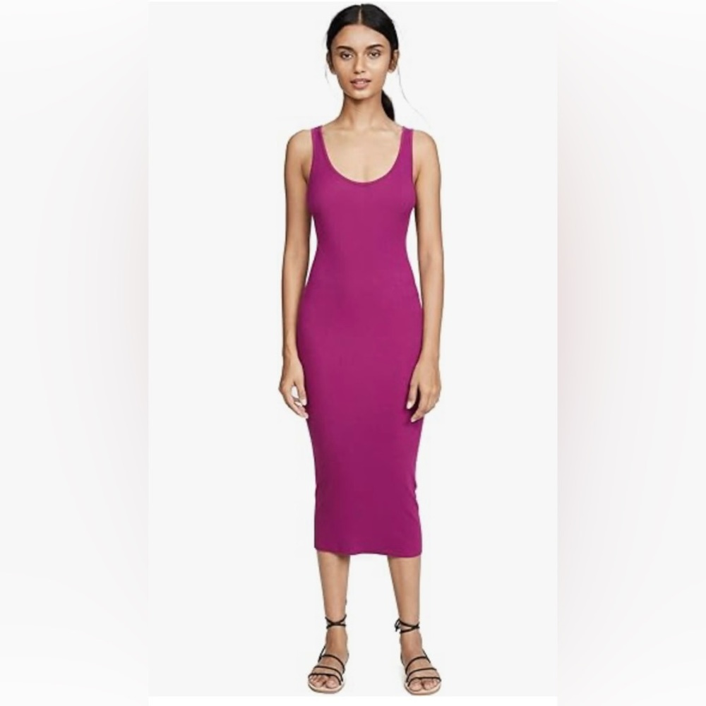 Enza Costa Stretch Silk Ribbed dress